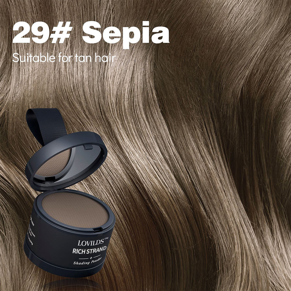LOVILDS™ Hairline Filler Powder – Natural Shadow, Waterproof & Long-Lasting